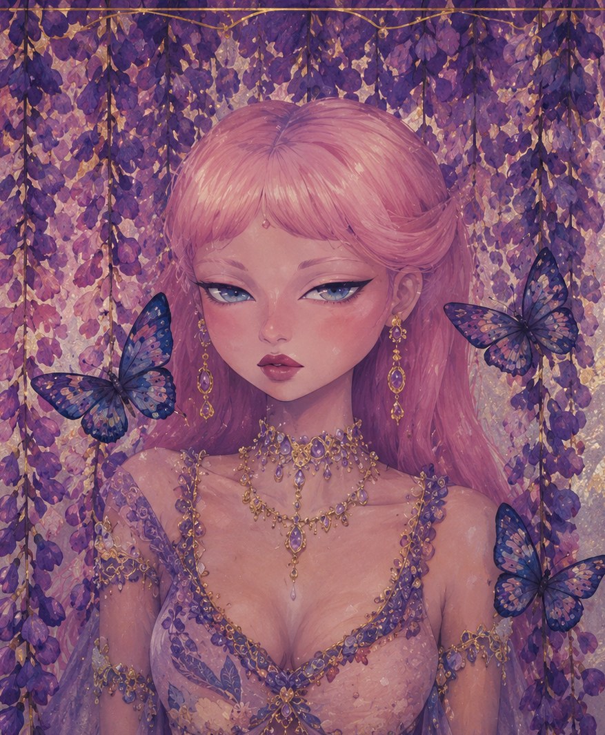 Detail of a commissioned painting